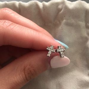 Kay Jewelers cross earrings!